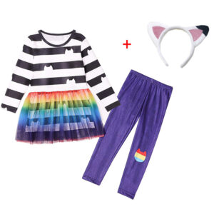 Gabbys Dollhouse Baby Girl Costume Set With Headband Halloween Cosplay - 3