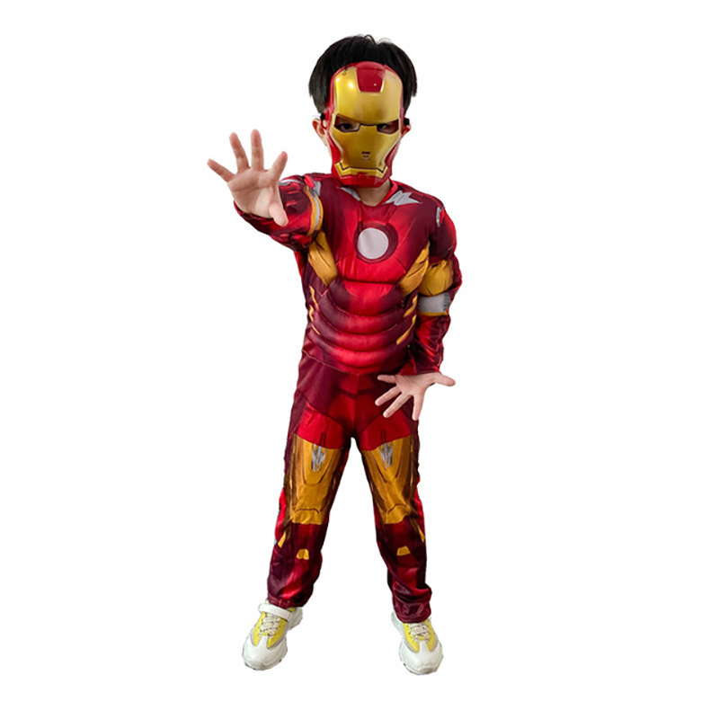 Iron Wolf Iron Man Kids Superhero Costume For Cosplay Birthday Parties - 9