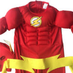 Deluxe Flash Muscle Chest Kids Cosplay Costume Toddlerchild Comics Inspired - 4