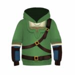 Kids Hero Link Cosplay Hoodie Childrens Costume Pullover Sweater - 6