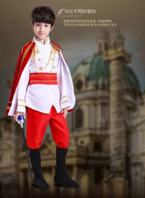 Boys Prince King Costume 212t Kids Fancy Dress Carnival Cosplay Birthday Gift - 3