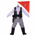 Boys Pirate Caribbean Captain Hook Cosplay Costume For Halloween Purim Carnival - 6