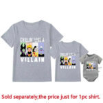 Disney Villain Family Matching Cotton Shirts Queen Mother Kids Tees - 5