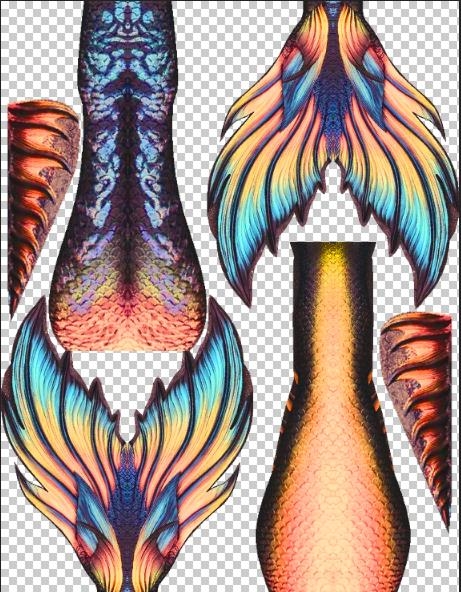 Swimmable Custom Mermaid Tail With Fins Kids Adults Swimwear Costume - 24