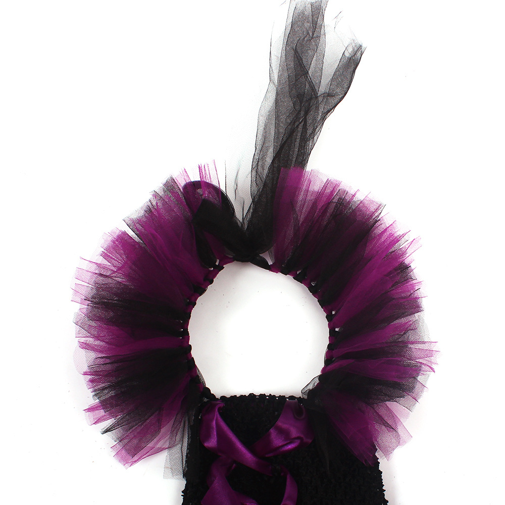 Girls Halloween Witch Tutu Dress Hat Kids Party Costume - 13