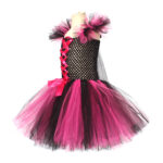 Girls Halloween Witch Tutu Dress Hat Kids Party Costume - 5