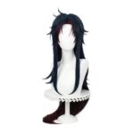 Mens Dark Blue Long Hair Wig Honkai Star Rail Anime Cosplay Costume Accessory - 5