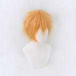 Golden Short Chainsaw Man Denji Cosplay Wig Heatresistant Synthetic Halloween Costume - 3