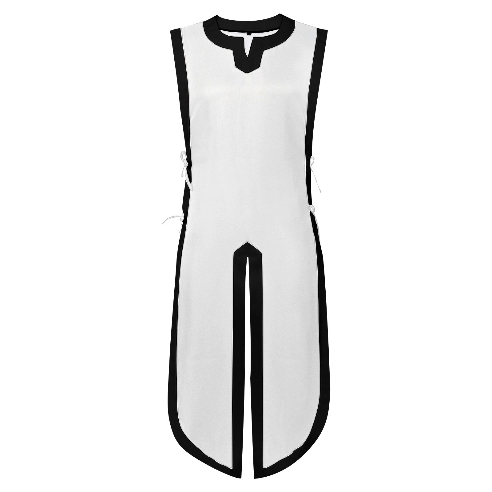 Medieval Knights Halloween Costume Black Vest Stage Performance Outfit Large Size - 10