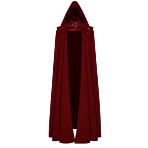 Mens Solid Color Laceup Halloween Robe Kids Loose Clergy Cape - 1