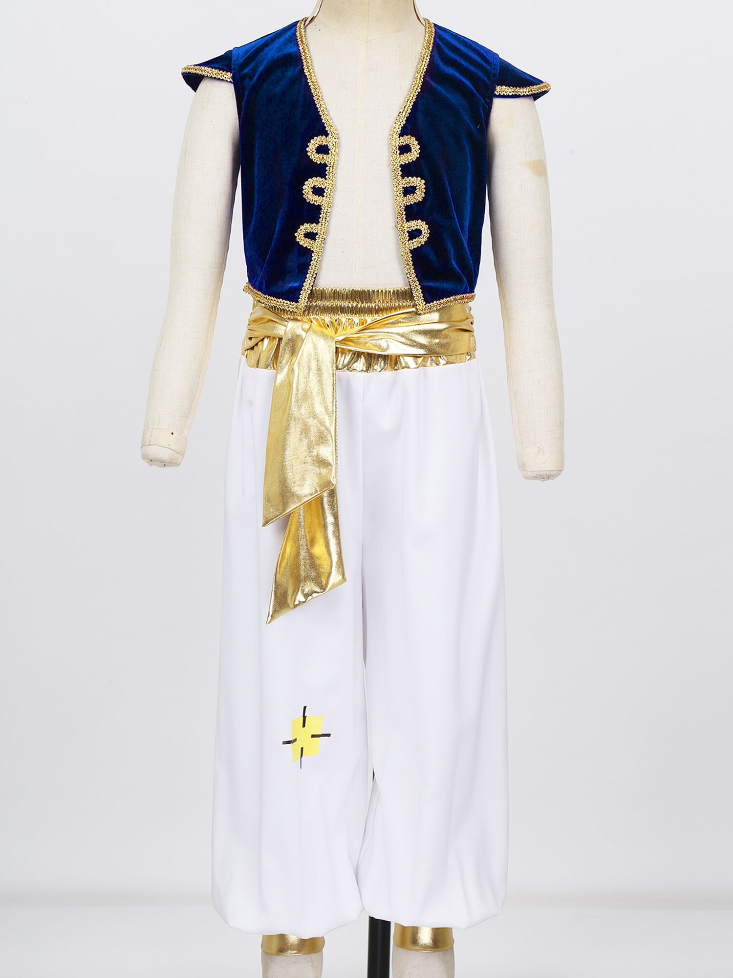 Boys Arabian Prince Costume Set Halloween Cosplay Fancy Dress Outfit - 16