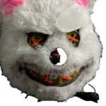 Led Glowindark Halloween Bloody Rabbit Plush Scary Cosplay Mask 1pc - 6