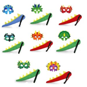 Kids Dinosaur Dragon Costume Set Tail Mask Halloween Masquerade Prop - 1