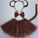 Kids Monkey Costume Cosplay Halloween Birthday Carnival Animal Outfit - 1