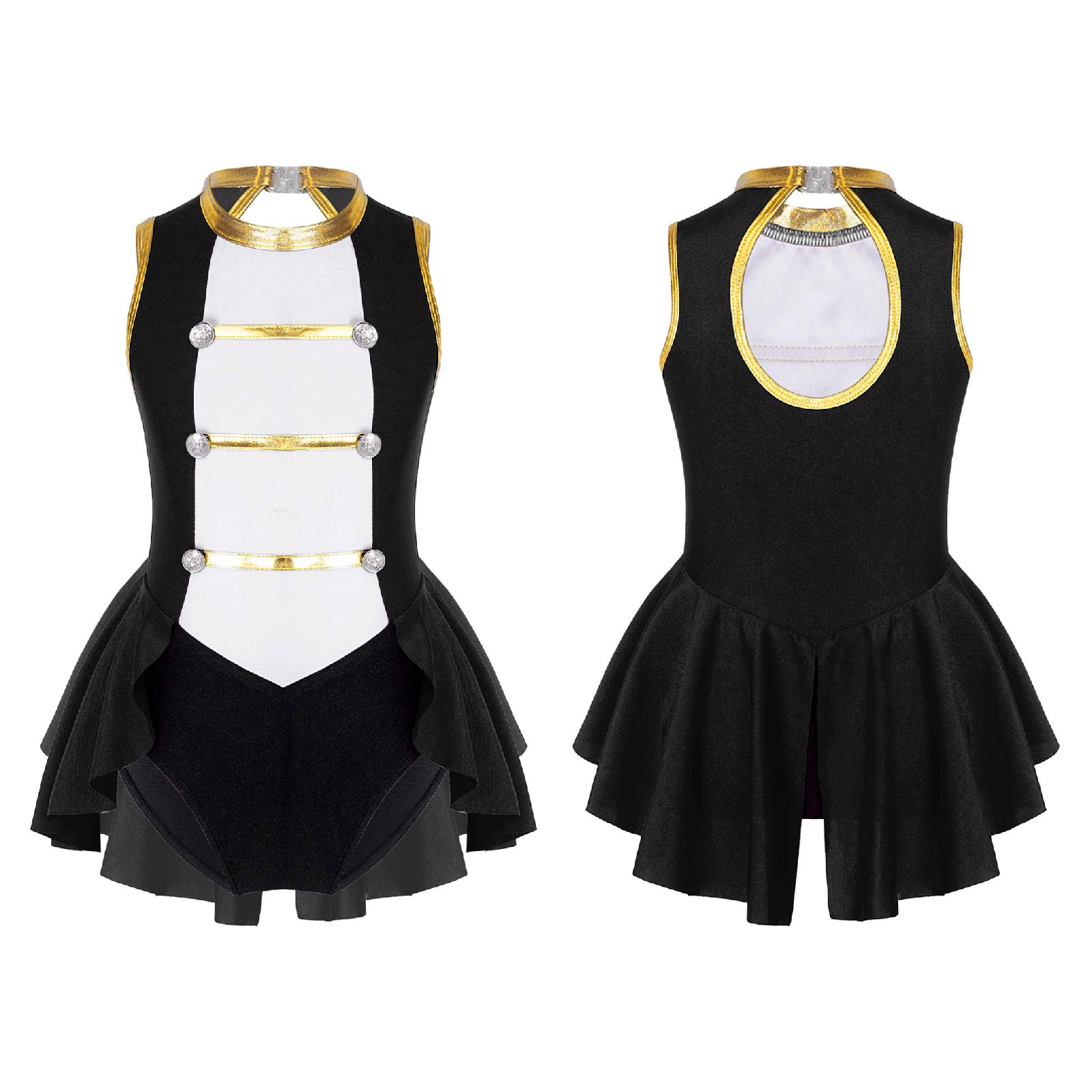 Girls Circus Ringmaster Costume Halloween Cosplay Ballet Dancewear Leotard - 25
