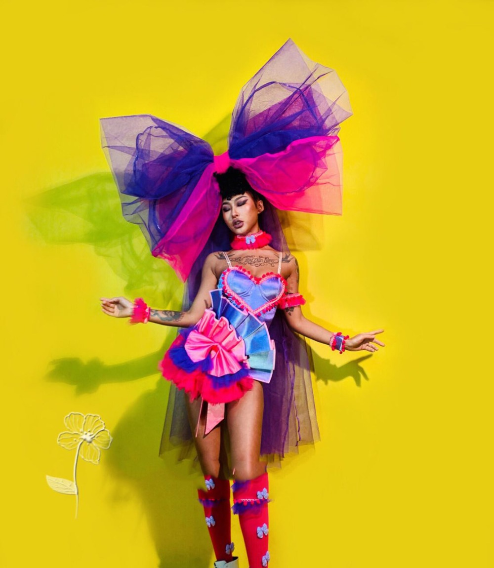 Dj Ds Dance Team Christmas Party Candy Color Bow Stage Outfit - 10