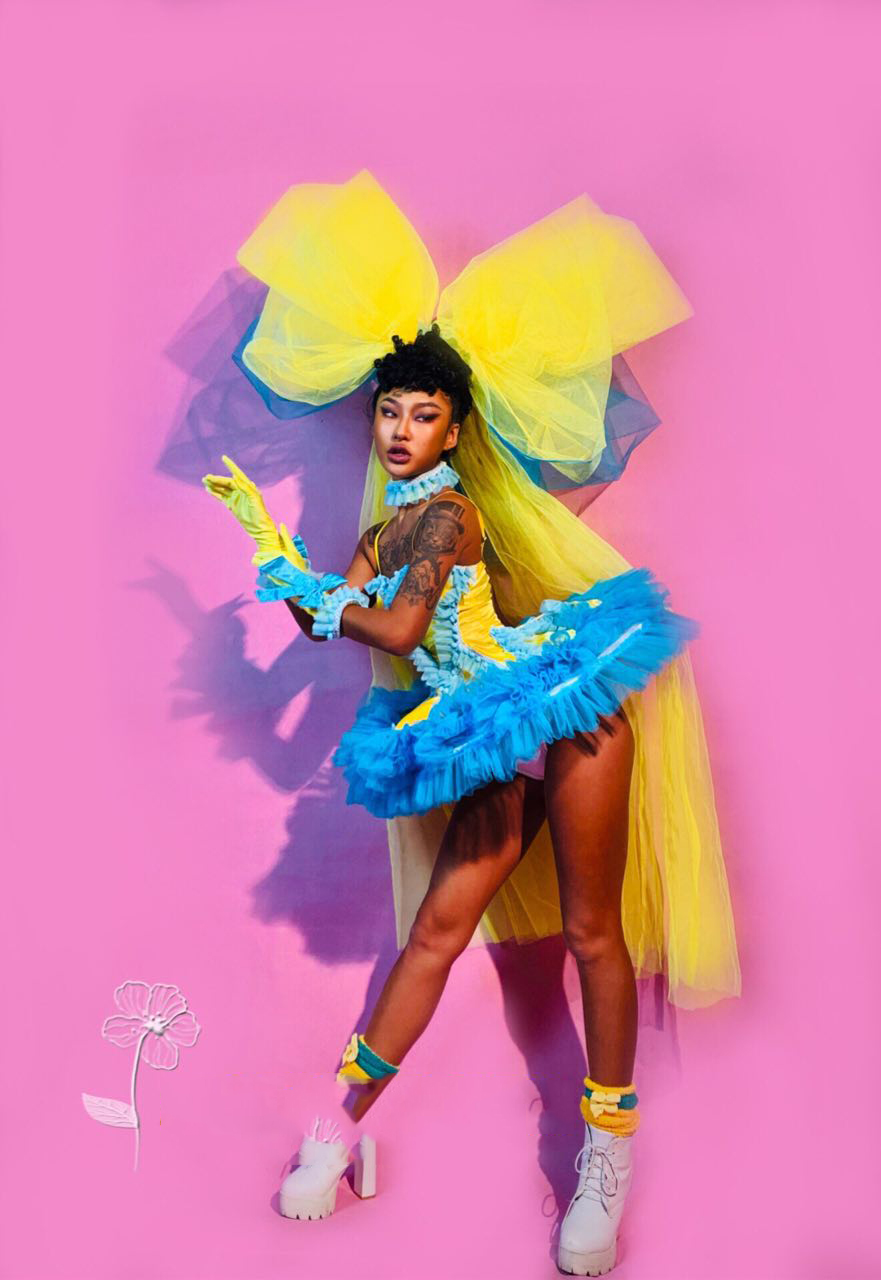 Dj Ds Dance Team Christmas Party Candy Color Bow Stage Outfit - 22