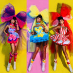 Dj Ds Dance Team Christmas Party Candy Color Bow Stage Outfit - 1