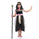 Girls Cleopatra Costume Ancient Egyptian Queen Kids Dress - 1