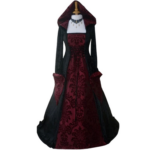 Medieval Witch Costume For Women Gothic Halloween Cosplay Outfit Adult Wizard - 6