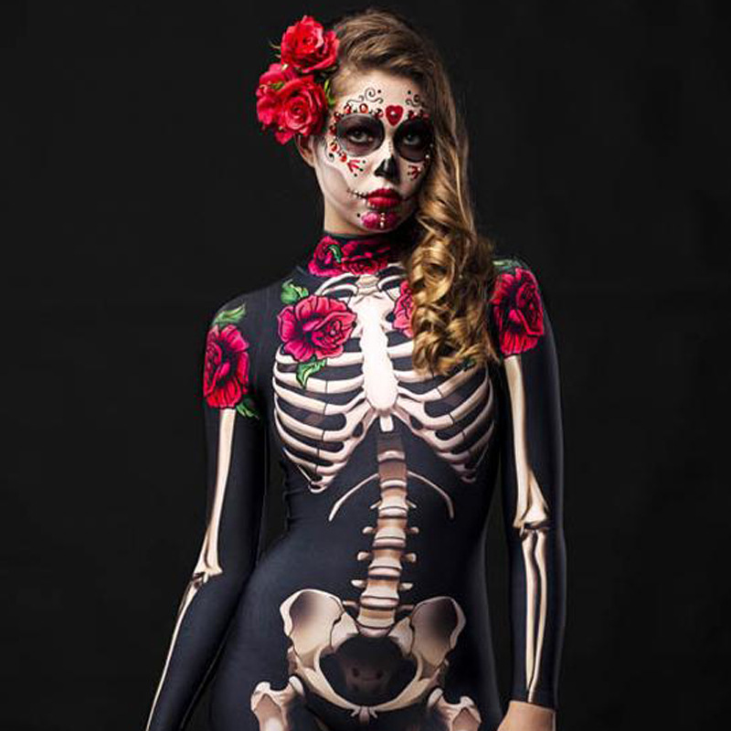 Sexy Womens Skeleton Devil Halloween Costume Kids Baby Girl Carnival Outfit - 33