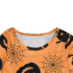 Halloween Toddler Dress Baby Girls Pumpkin Print Princess Costume With Fly Sleeves - 5