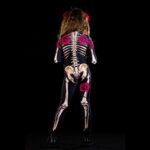 Kids Adult Halloween Skeleton Jumpsuit Day Of The Dead Cosplay Costume - 5