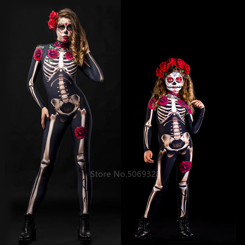 Womens Spooky Ghost Skeleton Butterfly Halloween Costume For Parties - 21