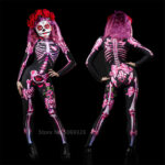 Womens Spooky Ghost Skeleton Butterfly Halloween Costume For Parties - 5