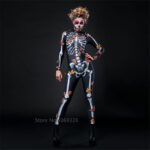 Womens Spooky Ghost Skeleton Butterfly Halloween Costume For Parties - 2