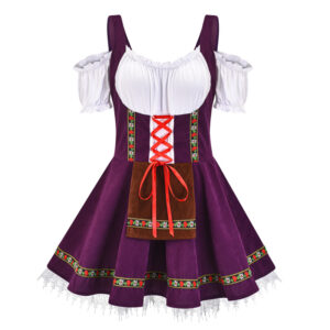 German Oktoberfest Traditional Fraulein Costume Ladies Party Dress For Halloweencarnival - 1