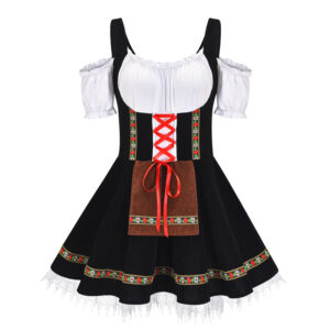 German Oktoberfest Traditional Fraulein Costume Ladies Party Dress For Halloweencarnival - 2