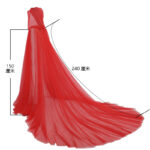 Womens Halloween Wedding Bridal Cape Cloak In Black White Red - 6
