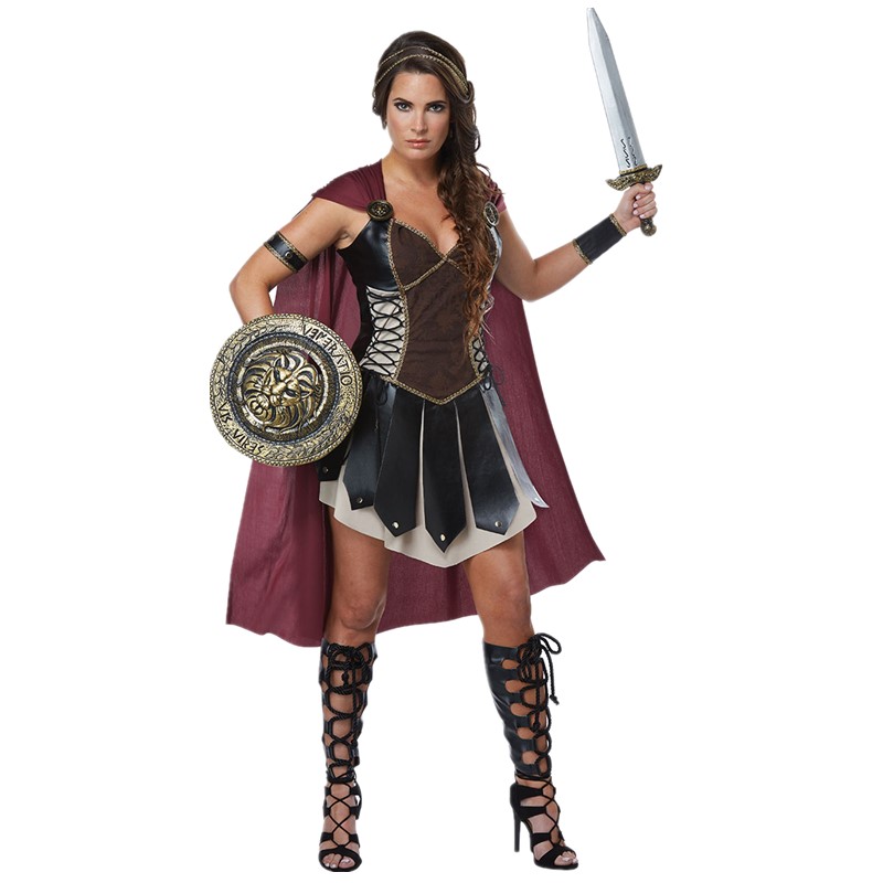 Medieval Gladiator Costume For Women Rome Warrior Princess Dress Halloween Cosplay - 9