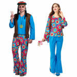 Retro Hippie Costume For Adults 60s70s Love Peace Cosplay Outfit - 1