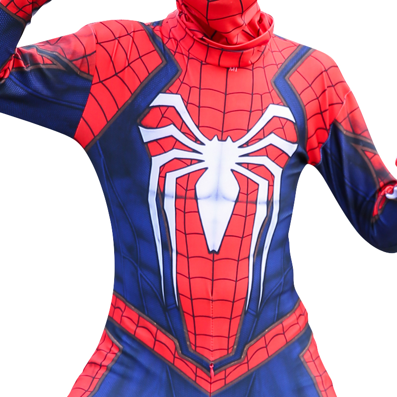 Spiderman Anime Costume For Kids Adults Superhero Halloween Bodysuit - 16