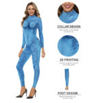 Avatar 3d Alien Cosplay Jumpsuit For Men Women Halloween Costume - 5