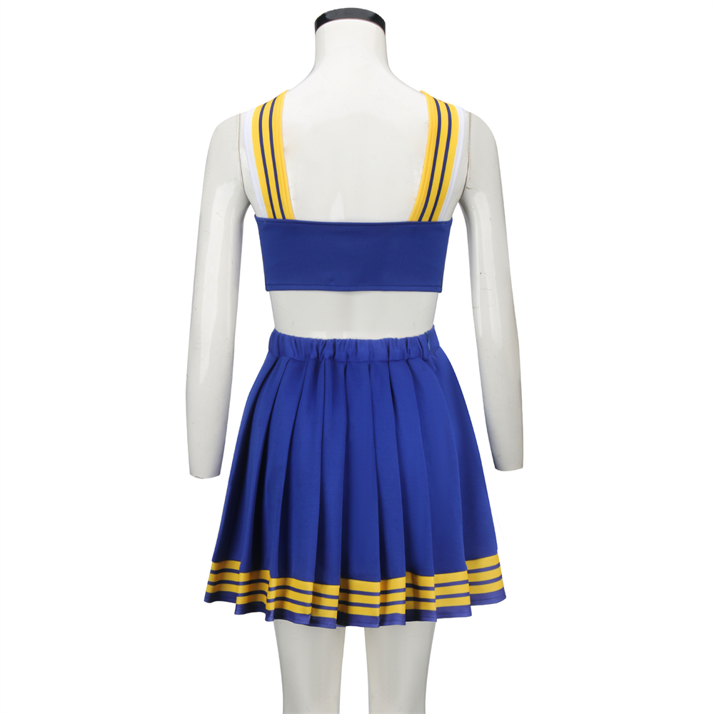 Taylor High School Cheerleader Uniform Bluewhite Halloween Costume For Girls - 14