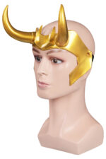 Loki Helmet Mask Latex Cosplay Accessory For Halloween Role Play - 1