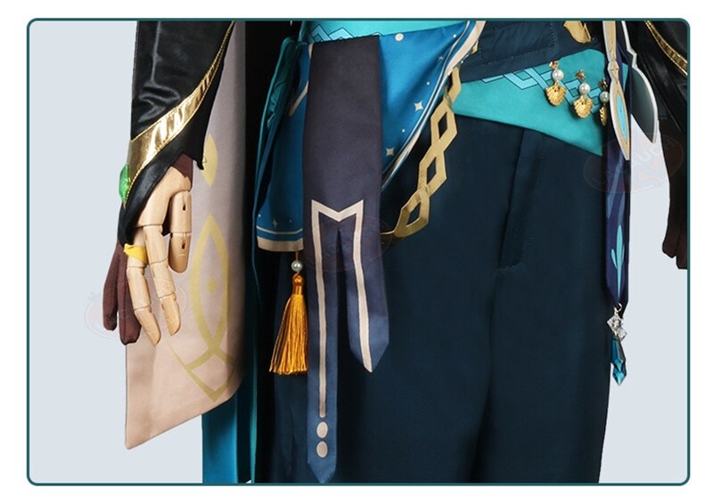 Genshin Impact Al Haitham Cosplay Costume With Wig Anime Halloween Outfit - 17