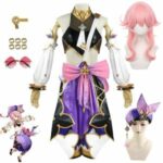 Genshin Impact Dori Cosplay Costume Set With Wig Hat For Women - 1