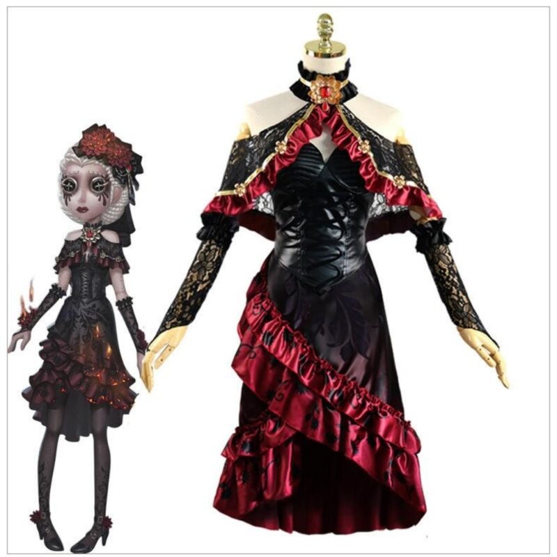 Womens Identityv Doctor Fire Flower Cosplay Costume For Halloween Party - 1