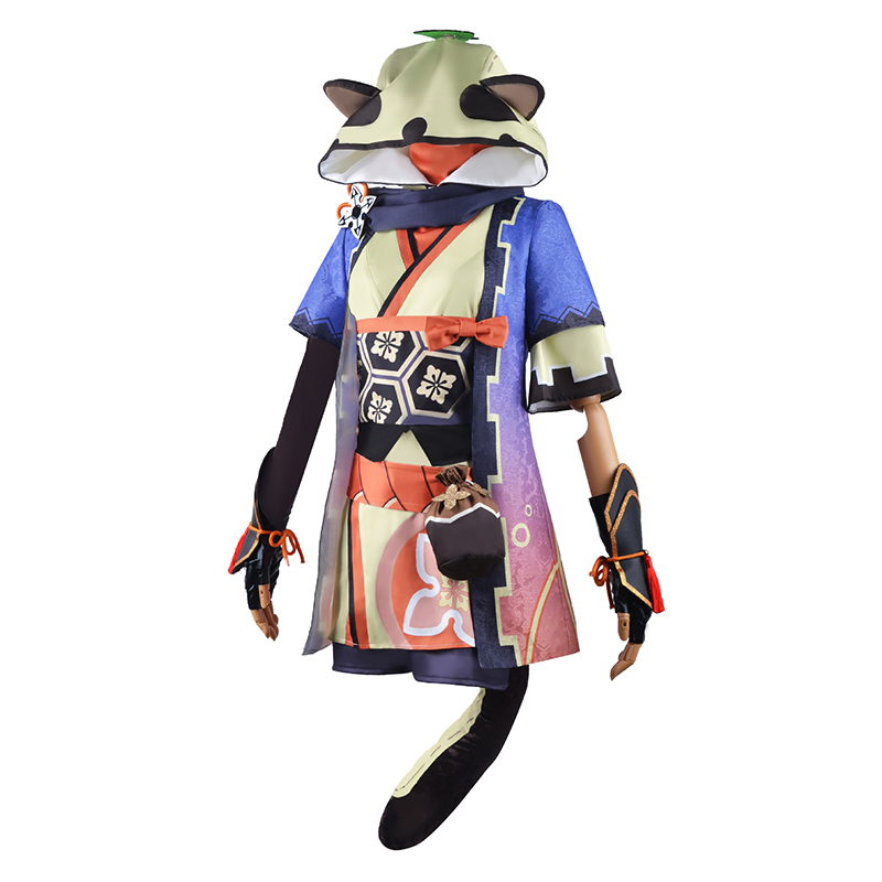Genshin Impact Sayu Cosplay Costume With Wig For Womens Halloween - 13