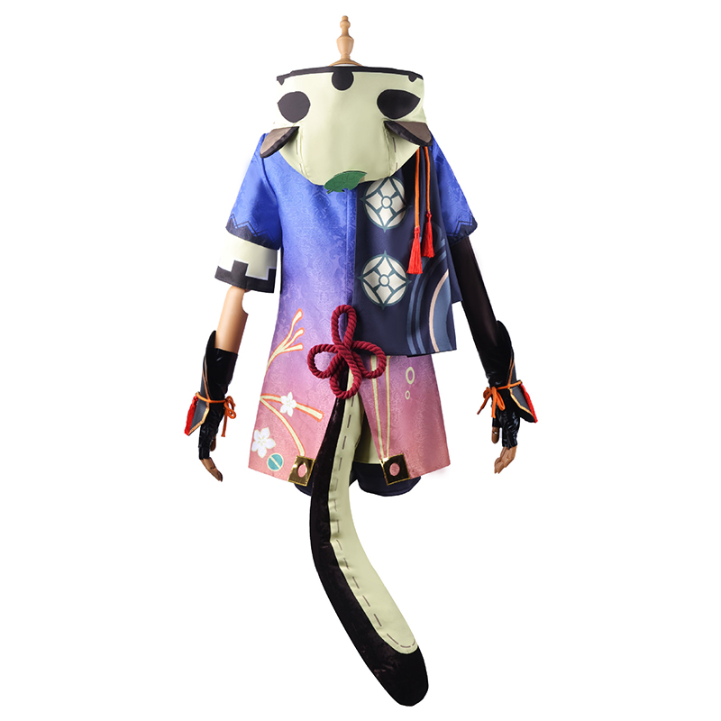 Genshin Impact Sayu Cosplay Costume With Wig For Womens Halloween - 14
