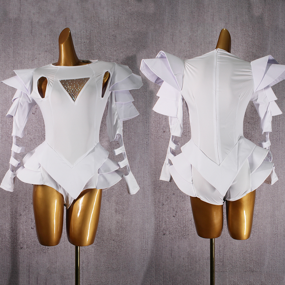 Womens Rhinestone Nightclub Jumpsuit Gogo Dance Bodysuit Dj Stage Outfit Bl20 - 20
