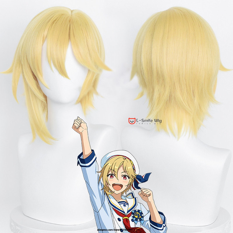 Ensemble Stars Anime Cosplay Wig Set With Cap Tsukinaga Leo Sena Izumi - 31