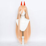 Anime Chainsaw Man Makima Heatresistant Cosplay Wig With Wigcap Horns - 2