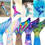Adult Child Matching Mermaid Tail Swimsuits For Performance Fun - 3