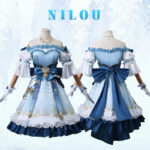 Genshin Impact Nilou Princess Cosplay Costume Luxury Dress Wig For Women - 4