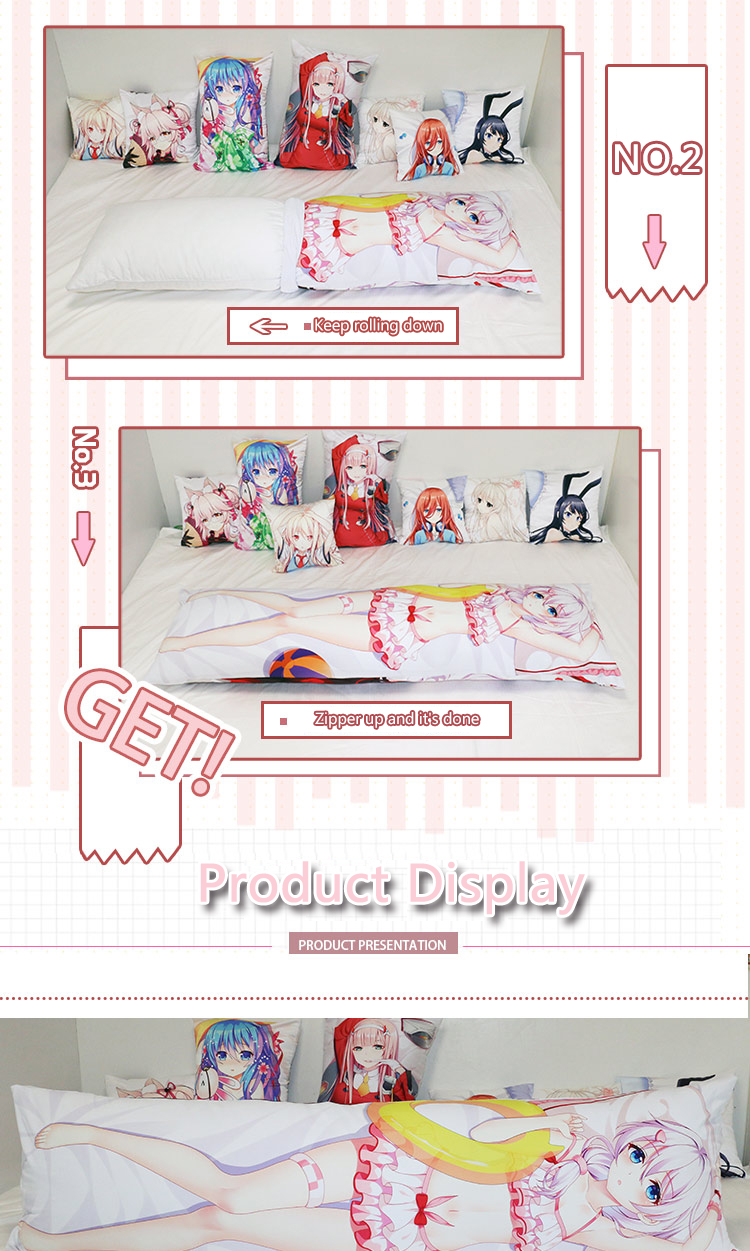 Anime Azur Lane 2side Printed Dakimakura Hugging Body Pillow Case Cover - 8